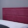 لوح رأس سرير تروجان من بان هوم مخملي وردي طول 180 سم/ارتفاع 125 سم