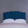 لوح رأس سرير أورانوس من بان هوم مخملي أزرق طول 150 سم وارتفاع 125 سم
