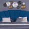 Pan Home Uranus Headboard Velvet Blue L-200/H-125cm