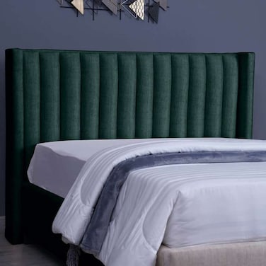 لوح رأس السرير فينوس من بان هوم شانيل، لون أخضر زيتوني، طول 150 سم وارتفاع 125 سم