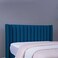 لوح رأس سرير فينوس من بان هوم مخملي أزرق طول 160 سم/ارتفاع 125 سم