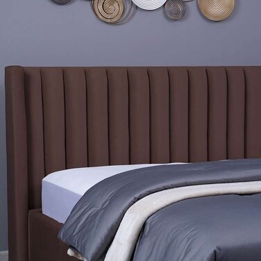 Pan Home Venus Headboard Velvet Brown L-180/H-125cm