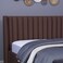 لوح رأس سرير فينوس من بان هوم مخملي بني طول 200 سم وارتفاع 125 سم