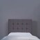 لوح رأس سرير بان هوم فيستا مخملي رمادي طول 120 سم/ارتفاع 125 سم