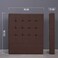 Pan Home Vista Headboard Velvet Brown L-90/H-125cm