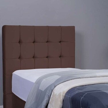 Pan Home Vista Headboard Velvet Brown L-90/H-125cm