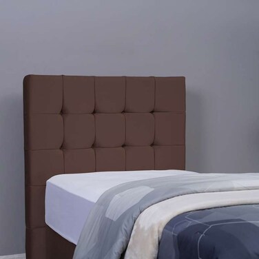 Pan Home Vista Headboard Velvet Brown L-100/H-125cm