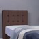 لوح رأس سرير بان هوم فيستا مخملي بني طول 120 سم/ارتفاع 125 سم
