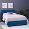 لوح رأس سرير بان هوم فيستا مخملي أزرق طول 150 سم/ارتفاع 125 سم