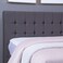 لوح رأس سرير بان هوم فيستا مخملي رمادي طول 150 سم/ارتفاع 125 سم