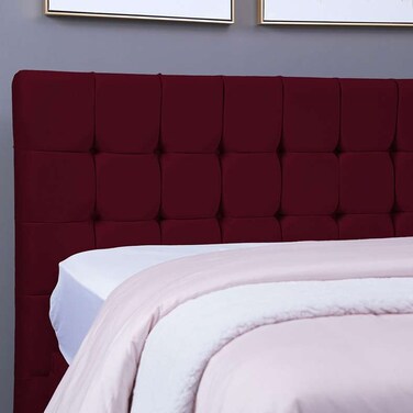 لوح رأس سرير بان هوم فيستا مخملي كستنائي اللون، طول 160 سم وارتفاع 125 سم