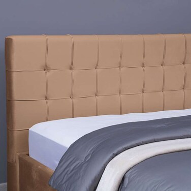 لوح رأس سرير بان هوم فيستا مخملي ذهبي طول 180 سم/ارتفاع 125 سم