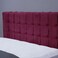 لوح رأس سرير بان هوم فيستا مخملي وردي طول 200 سم وارتفاع 125 سم