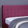 لوح رأس سرير بان هوم فيستا مخملي وردي طول 200 سم وارتفاع 125 سم
