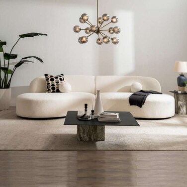 Pan Home Depart Sectional Sofa - White