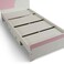 Pan Home Bella Kids Single Bed With 4 Drawer Storage 90X190cm - Pink