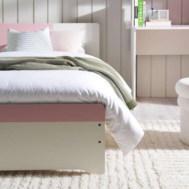 Pan Home Bella Kids Single Bed With 4 Drawer Storage 90X190cm - Pink