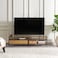 Pan Home Pavia TV Unit Upto 60 Inches Melamine - Natural Black