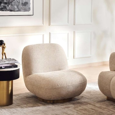 أريكة بان هوم كومي بمقعد واحد - بيج