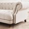 Pan Home Dandalf 3 Seater Sofa - Off White