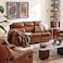 Pan Home Liry 3 Seater Recliner Sofa - Brown