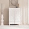 Pan Home Nevada Storage Cabinet With 2 Door 4 Drawer - White