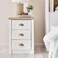 Pan Home Almada Nightstand With 3 Drawer - White