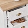 Pan Home Almada Nightstand With 3 Drawer - White