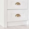 Pan Home Almada Nightstand With 3 Drawer - White
