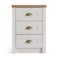 Pan Home Almada Nightstand With 3 Drawer - White