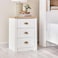 Pan Home Almada Nightstand With 3 Drawer - White