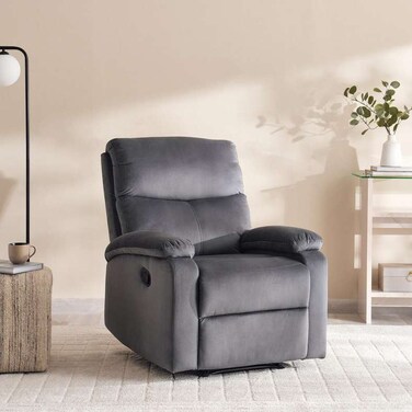 أريكة بان هوم كون ذات المقعد الواحد المتكئ - رمادي غامق