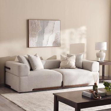 أريكة بان هوم أيكوكس بثلاثة مقاعد - بيج