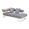 Pan Home Chiara Sofa Bed - Beige &amp; Silver