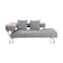 Pan Home Chiara Sofa Bed - Beige &amp; Silver