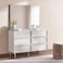 Pan Home Abbigail Dresser With Mirror - Light Grey