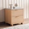 Pan Home Fern Nightstand With 2 Drawer - Natural