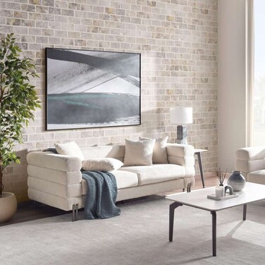 Pan Home Karon 3 Seater Sofa - Beige