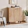 Pan Home Vika Shoe Rack 12 Pairs With 2 Door - Natural &amp; Black