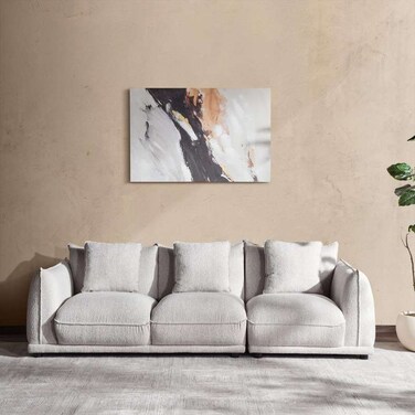 أريكة بان هوم موك ثلاثية المقاعد - كريمي