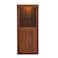 Pan Home Bestah Entertainment Unit Low Storage Combination With Glass Doors + LED Light - Walnut