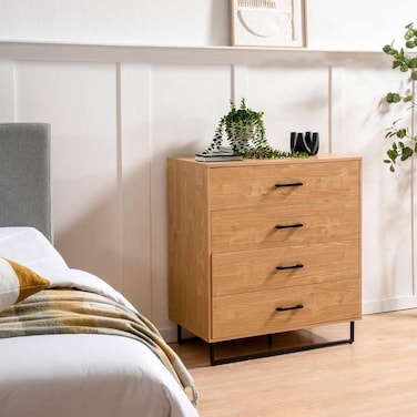 Pan Home Walter Kids Chest Of 4 Drawer - Oak