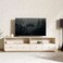 Pan Home Synalo TV Unit Upto 80 Inches Solid Wood - Off White