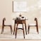Pan Home Zion 1+4 Dining Set Solid Wood - Brown Grey