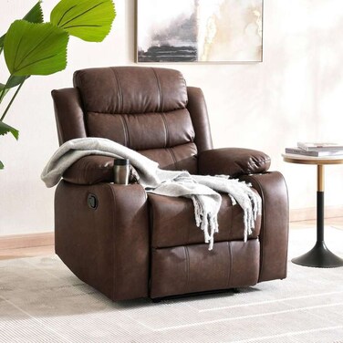 Pan Home Mins Single Seater Recliner Sofa - Brown