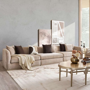 أريكة بان هوم هون رباعية المقاعد - بيج