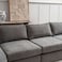 Pan Home Reem Armless Modular Sofa - Grey