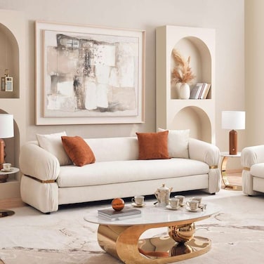 أريكة بان هوم سوبارنا 4 مقاعد - بيج