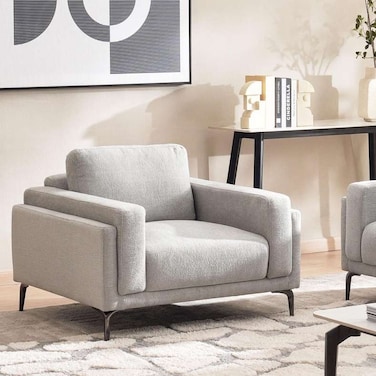 أريكة بان هوم هانا ذات المقعد الواحد - رمادي فاتح