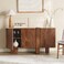 Pan Home Camilia Sideboard With 3 Door Travertine - White &amp; Brown